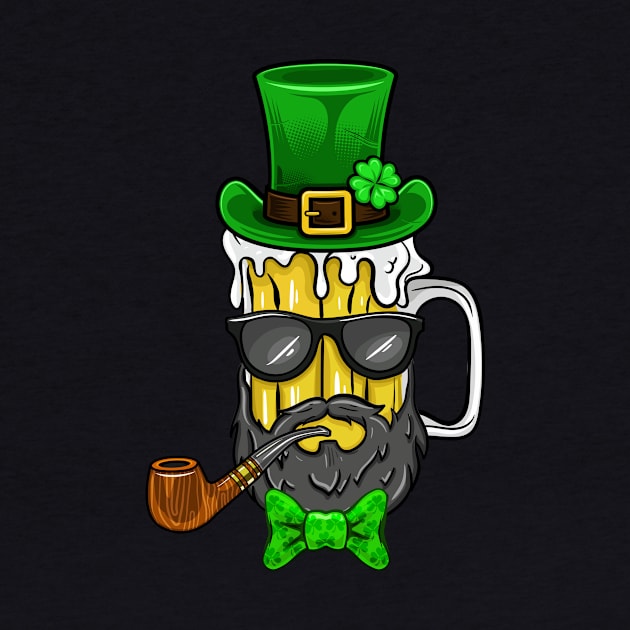 St Particks Day Beer Guy by LetsBeginDesigns